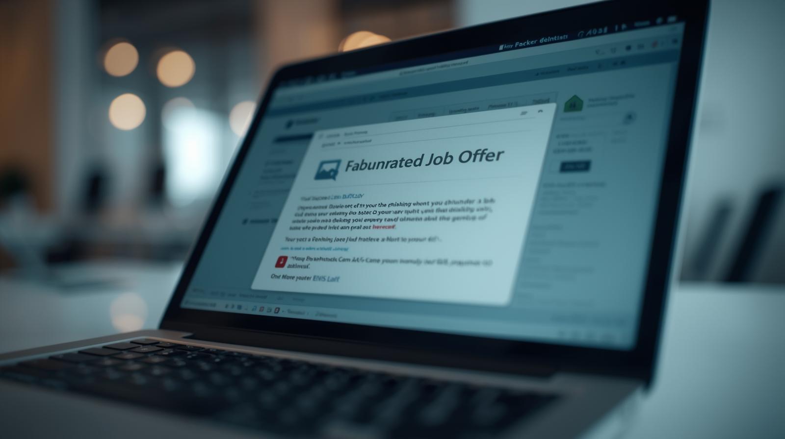 a fake job offer email